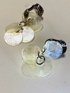 Art hand Auction 壳, 耳环 新品, 手工制作的, 配饰(女士), 耳环, 耳环