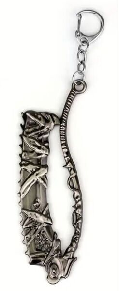 Bloodborne ブラッドボーン ノコギリ鉈 キーホルダー 狩人武器 金属製 メタリック ガンメタルブラック エルデンリング