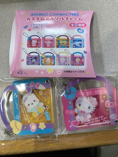 SALE サンリオキャラクターズ カスタムアクリルチャーム キティ ポチャッコ 2種セット