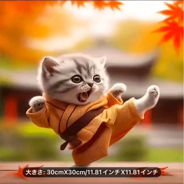 ダイヤモンドアート5D 格闘技子猫 パート2 キットセット