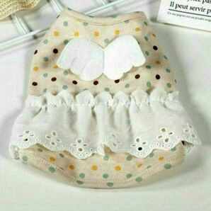 わんちゃん ペット服 フリル付きタンクトップ