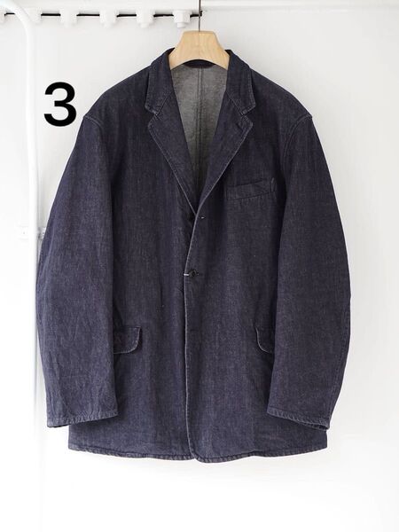 comoli ネイビーデニムジャケット 3