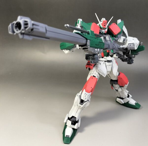 MG 1/100 バスターガンダム 徹底 改修 全塗装 完成品 ディアッカ