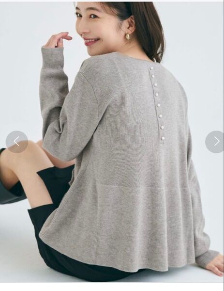 coca、バックパール ニット、ペプラム、フレア、Lサイズ、長袖、しまむら、GU、UNIQLO、ZARA…
