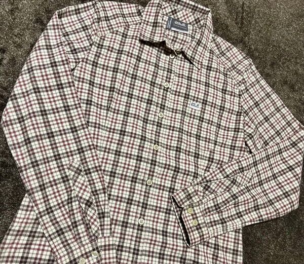 【激レア!】Jack Wolfskin ジャックウルフスキン QMC 吸湿速乾 長袖ボタンシャツ Women‘s Mサイズ新品同様