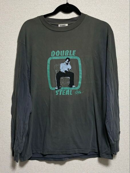 DOUBLE STEAL ロングスリーブ Lサイズ グレー ダブルスティール