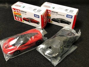 極美品★トミカ　ラフェラーリ　黒（初回特別仕様）＆赤　２台セット　No.62 