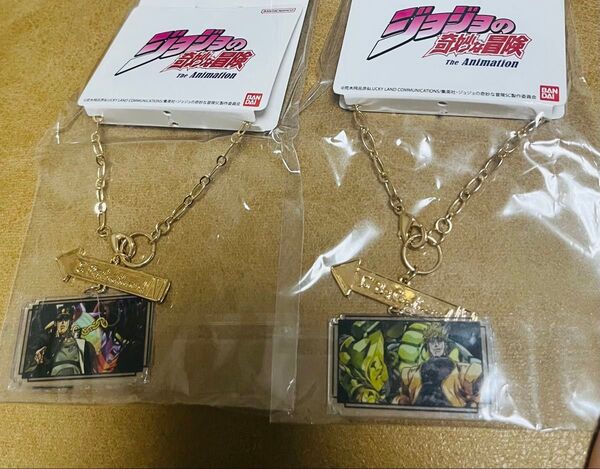 ジョジョの奇妙な冒険 スターダストクルセイダース 空条承太郎 DIO チャーム 2個セット