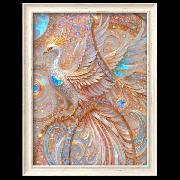幸福の鳳凰 開運風水ヒーリング 開運絵画グラフィックアート
