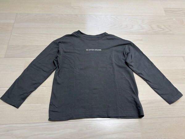 長袖 ロンT 長袖Tシャツ カットソー ロングスリーブ グレー