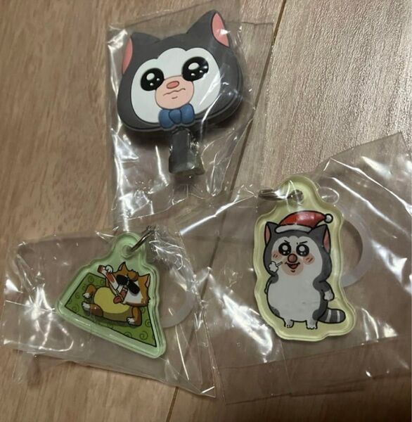 まめきちまめこ ガチャ アクリルチャーム ヘアクリップ シンバ メロ 犬 猫