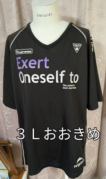 最終価格★お値下げ★CINCH ORGUARD ロゴ入り 黒 Tシャツ スポーツ メンズ 3Lサイズ 両方プリント