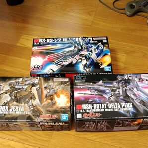 Hi-νガンダム ジェスタ デルタプラス HGUCガンプラ未組み立て3個セット