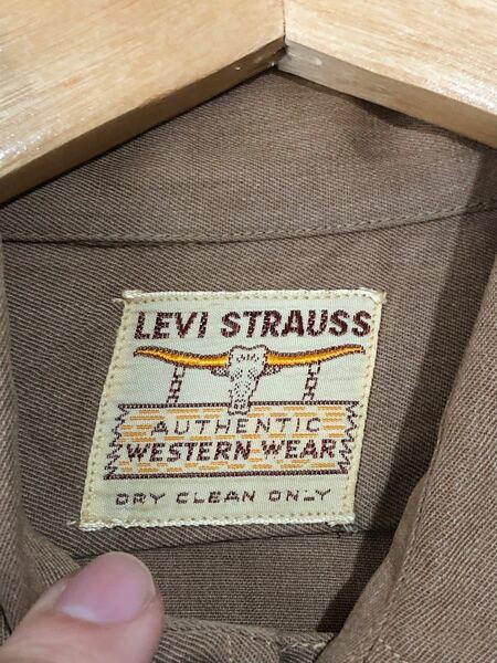 40's LEVI'S ロングホーン ウエスタンシャツ