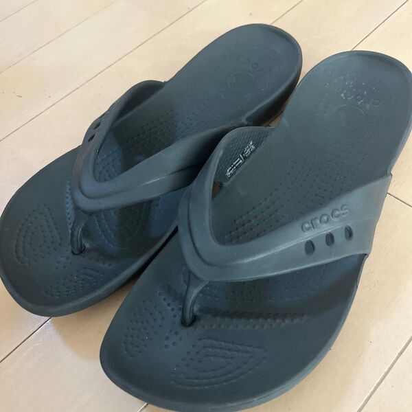 crocs ビーチサンダル ブラック W8 23㎝〜24㎝