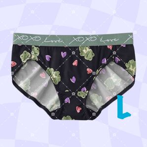 エメフィール aimerfeel ショーツ パンツ 下着 ハート柄 カエルさん アニマル柄 総柄 L