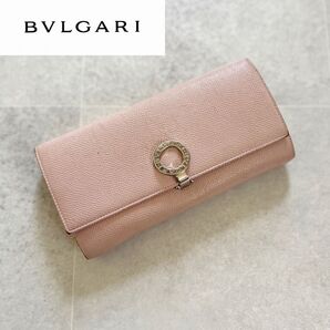 定価7万円★BVLGARI★ブルガリ★レザー★2つ折★長財布★金具 レザー 札入れ ウォレット 二つ折り