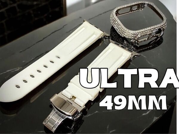 Ultra 49mm アップルウォッチ ケースキラキラ カスタム カバー Apple Watch ウルトラ2 メンズ レディース