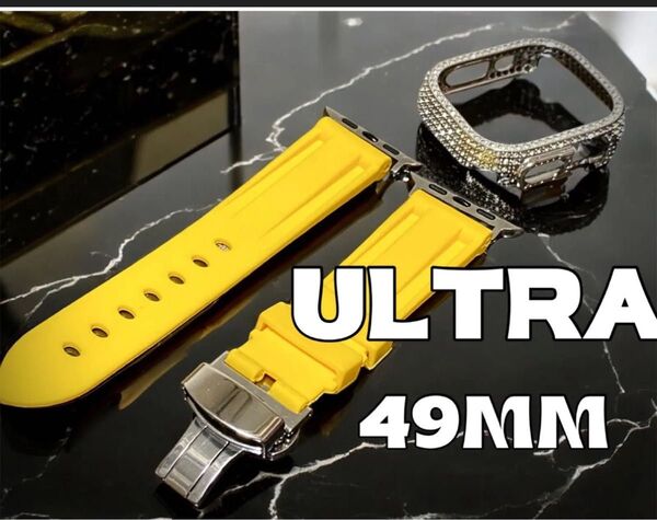 Ultra 49mm アップルウォッチ ケースキラキラ カスタム カバー Apple Watch ウルトラ2 メンズ レディース