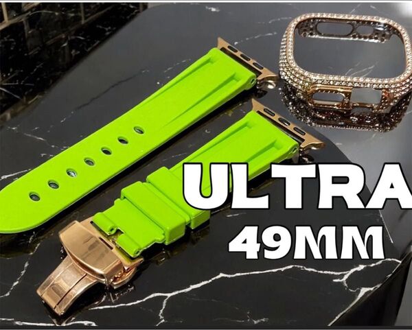 Ultra 49mm アップルウォッチ ケースキラキラ カスタム カバー Apple Watch ウルトラ2 メンズ レディース