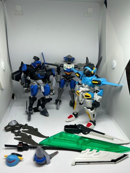 プラモデル 模型 ロボット 組み立て済み 組立済 LBX ダンボール戦機 ジャンク バルダイバー バルスパロス イカロスフォース