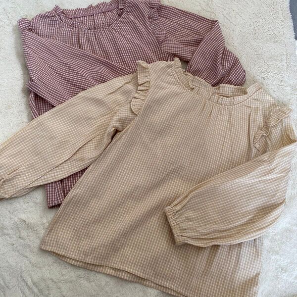 SEASON REASON byLin.&Red 100サイズ 2枚セット ブラウス 長袖