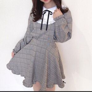ハニーシナモン セットアップ グレー チェック フリーサイズ 美品