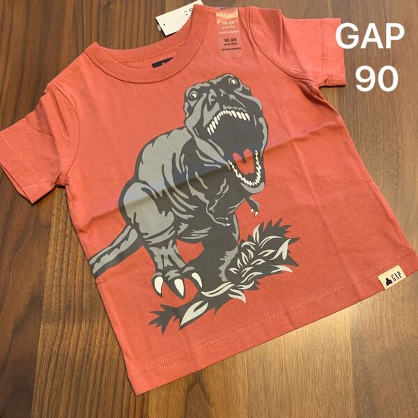 【新品】 baby GAP ベビー ギャップ 半袖 シャツ Tシャツ 恐竜 ダイナソー 90cm