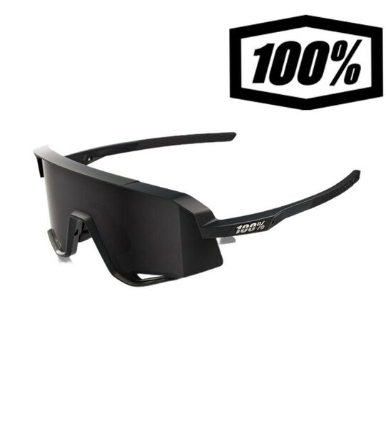 100% Slendale マットブラック ワンハンドレッド サングラス
