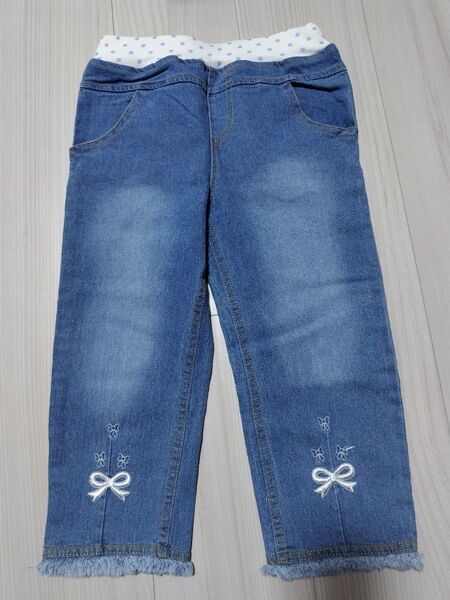 七分丈デニムパンツ 130 新品