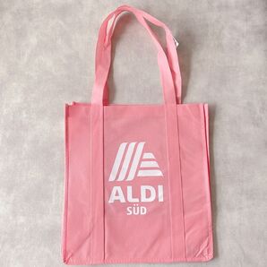 ALDI【ドイツ大人気スーパー】アルディ ショップバッグ トートバッグ 赤