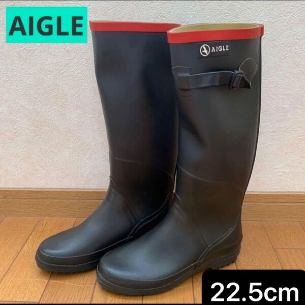 AIGLE エーグル レインブーツ ブラック 35