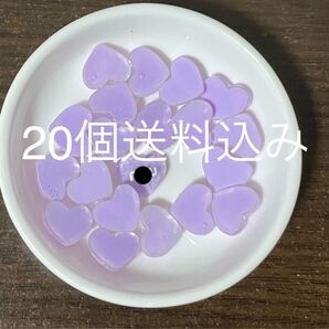 20個 ネイルパーツ デコパーツ えむむらさき