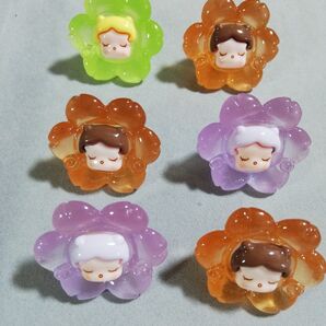 スカルパンダ 花形 ミニフィギュア 6個セット