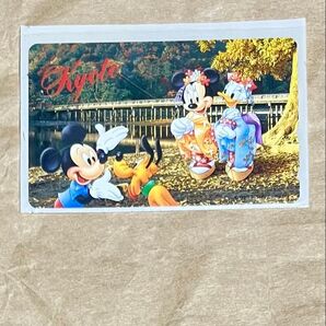 ディズニー Disney テレホンカード 京都