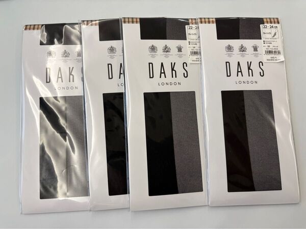 DAKS ダックス 日本製 クルーソックス パンストソックス 丈夫なDCYシアーサポート つま先補強 靴下 ストッキング 4足