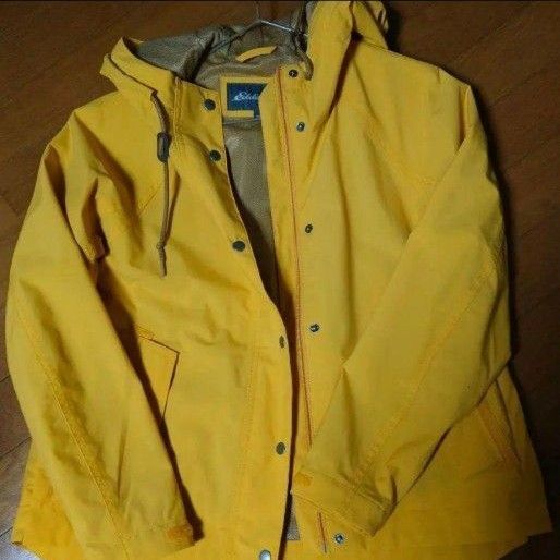 Eddie Bauer イエローフード付きマウンテンパーカー