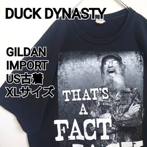古着 ムービーT ダックダイナスティ 黒T ゆるダボ ビッグシルエット
