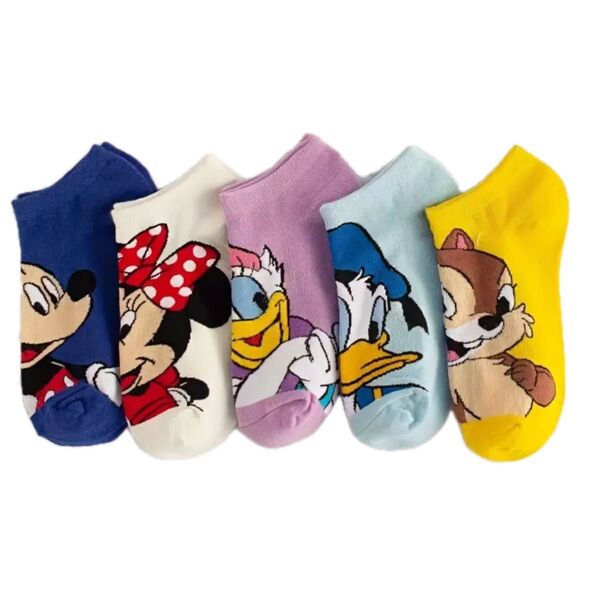 ディズニー 女性用ソックス 5足セット 靴下