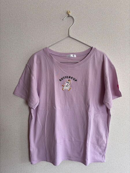 トイストーリー バターカップ コットン半袖Tシャツ 紫色