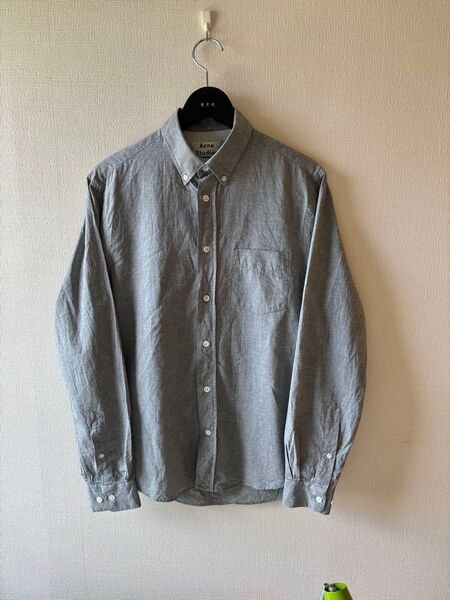 Acne Studios ネルシャツ グレー M 長袖シャツ 長袖