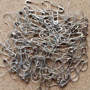 新品★ダルマピン300個【シルバー】ニットピン 安全ピン ひょうたんピン (お好きな色・数での組み合わせもOKてす!)