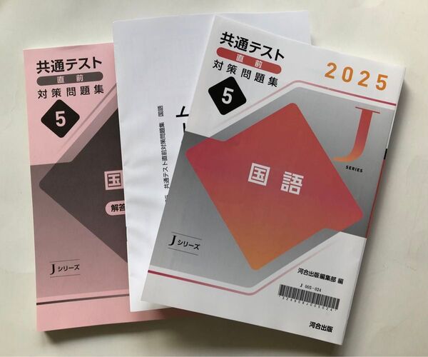 2025 共通テスト直前対策問題集 (Jシリーズ) 国語 河合出版