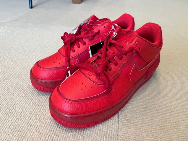 未使用!Nike Women's Air Force 1 Low Shadow "Triple Red" CU3012-661