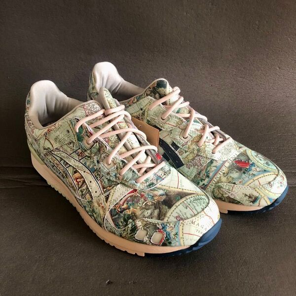 アシックス スポーツスタイルスニーカー atmos 別注モデル GEL-LYTE III OG (AGED MAP) 27cm