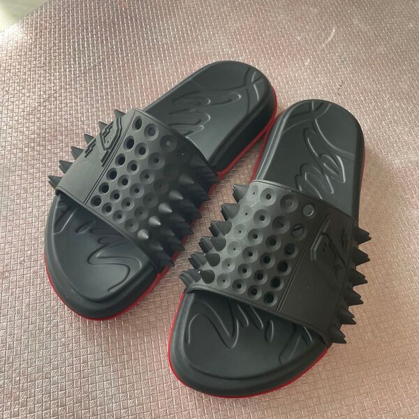 クリスチャン ルブタン サンダル TAKE IT EASY FLAT 1240945 BLACK 40