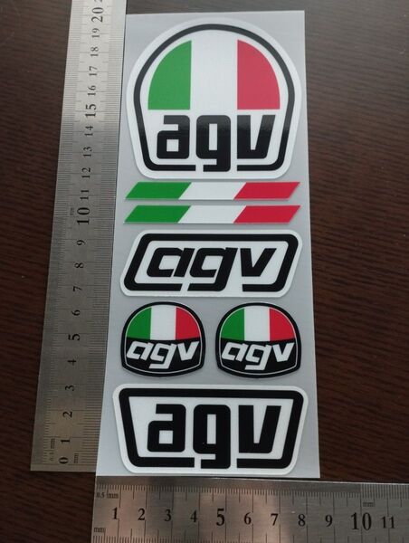 AGVステッカー 1シート分 バイクステッカー motoGP 防水 ヘルメットステッカー レーシングステッカー