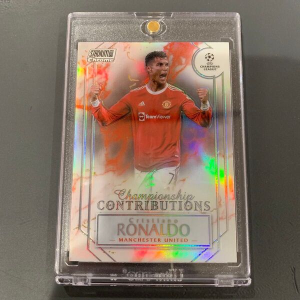 cristiano ronaldo topps studium chrome レアインサートカード