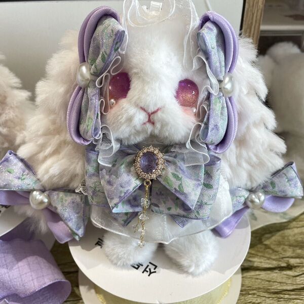 ぬいぐるみ ハンドメイド キーホルダー ふわふわうさぎキーホルダー 可愛いプレゼント ハンドメイド