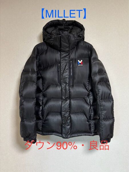 【MILLET】ミレーリミテッドダウンジャケット 黒ブラック 95 M良品